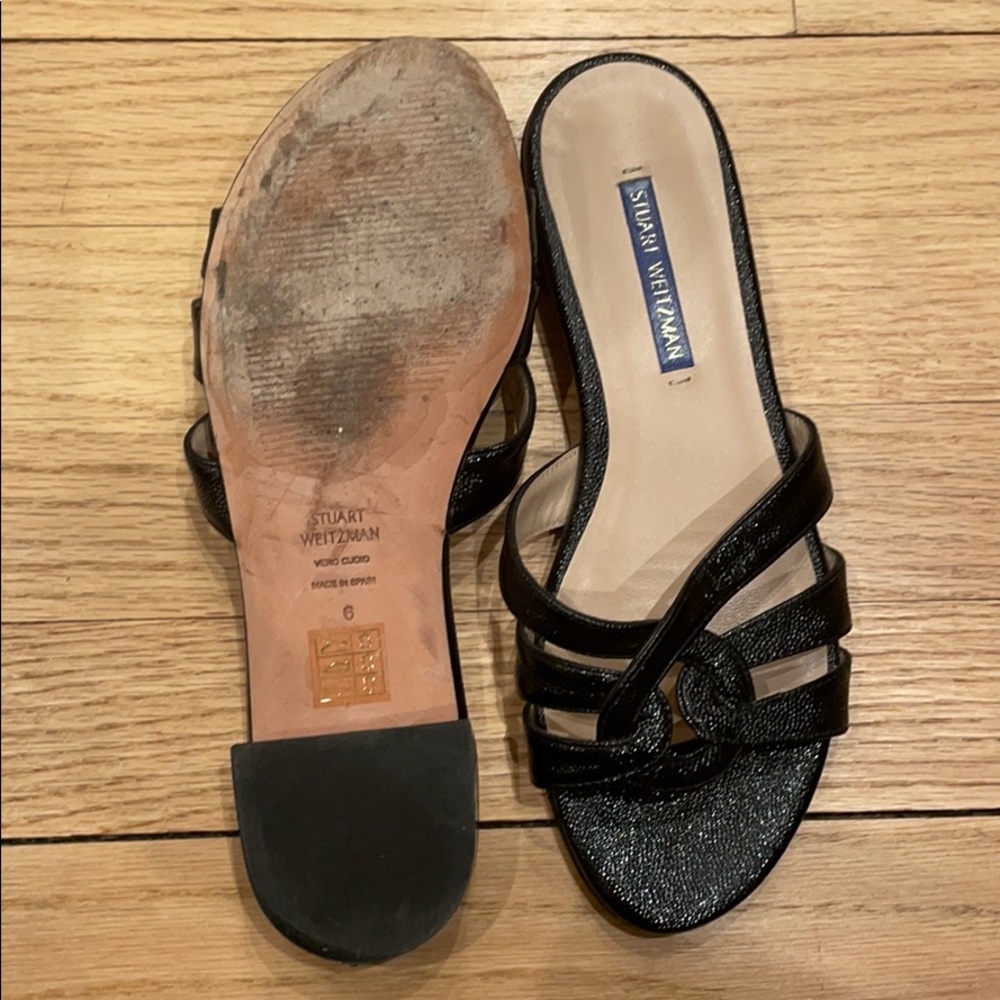 Black Stuart Weitzman Sandals - Open Toe - image 3